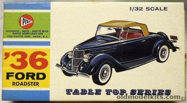 Pyro 1/32 Ford 1936 Roadster, C288-60 plastic model kit